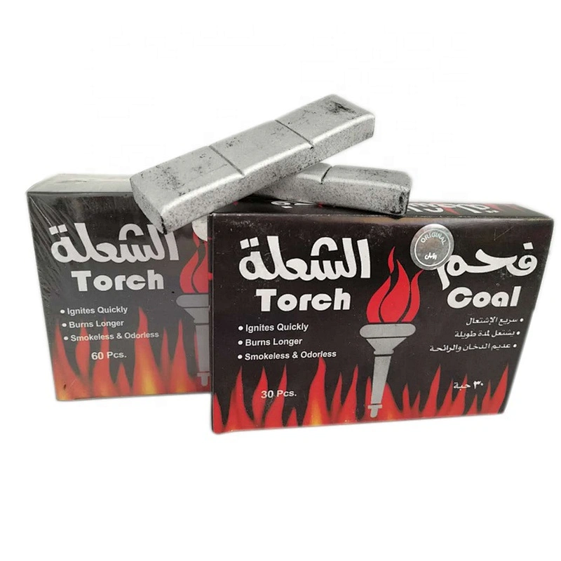 HQHS0060 HongQiang Smokeless Bamboo Silver Shisha Incense Charcoal