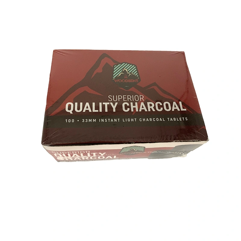 HQRH3380 HongQiang Round Black Incense 33mm Charcoal Tablet