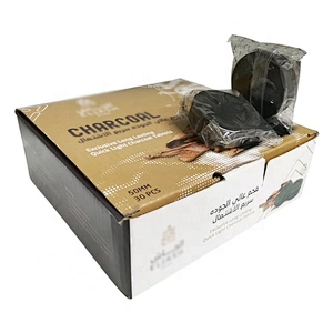 HQRM5030 HongQiang Wholesale Smokeless Black Charcoal Fast Burning Round Charcoal