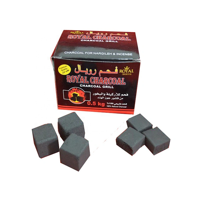 HQHC025 Hongqiang  indonesia coconut shell cube charcoal  for shisha