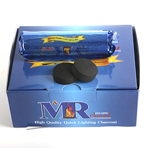 High quality export to vietnam smokeless machined mangrove round charcoal for hookah