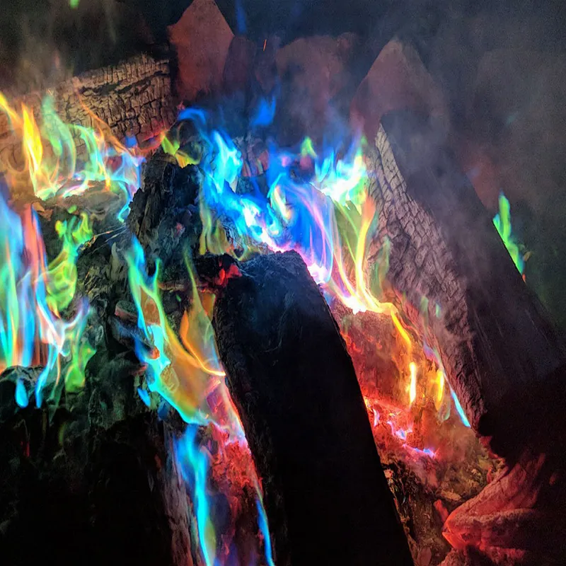 HQBF0025 HQ Magic Campfire Party Quickly Lighting Color Wood Fire Flame Powder