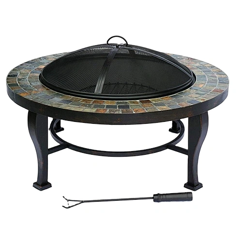 HongQiang Outdoor high-grade iron Mosaic grill table stove