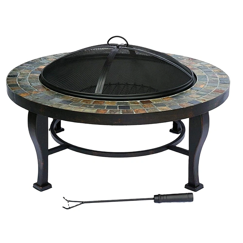 HongQiang Outdoor high-grade iron Mosaic grill table stove
