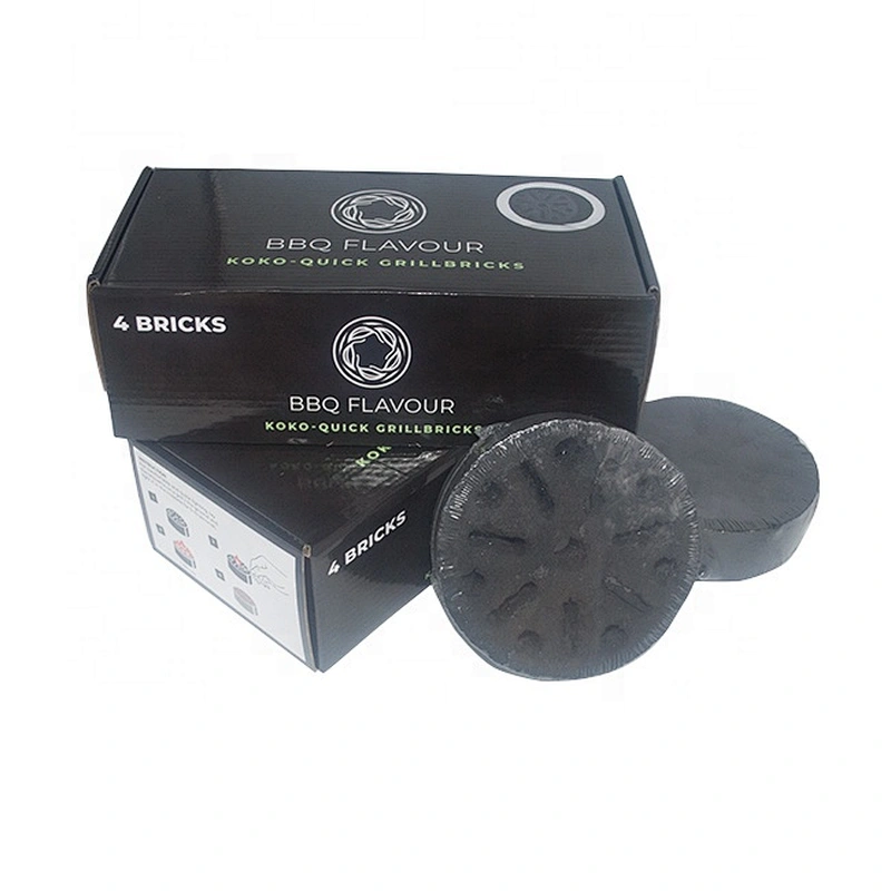 HQBQ0003 HongQiang honeycomb charcoal briquette round barbecue quick light BBQ charcoal