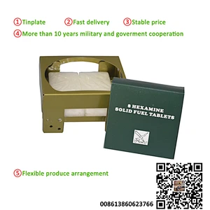 HQ Outdoor Army Mini Folding Solid fuel Tinplate Camping stove