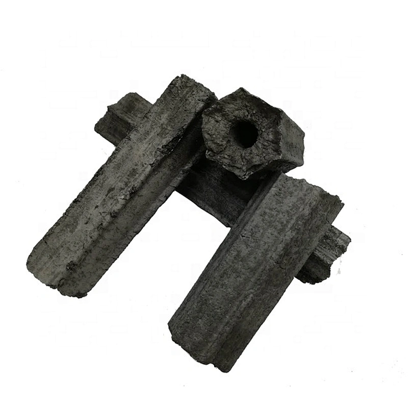 Hongqiang High Quality Eco-friendly  Hexagonal Hardwood  Barbecue Charcoal