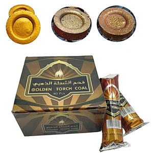 HQRM3380 HongQiangl Shisha charcoal Incense coal gold Round charcoal