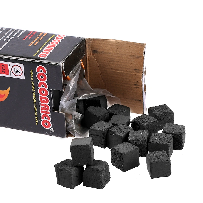 Hong Qiang factory price coconut shell smokeless shisha hookah charcoal