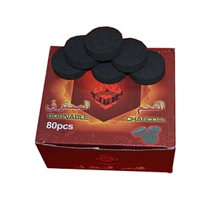 HongQiang Wholesale Fruit Wood Round Shiha Charcoal for Hookah