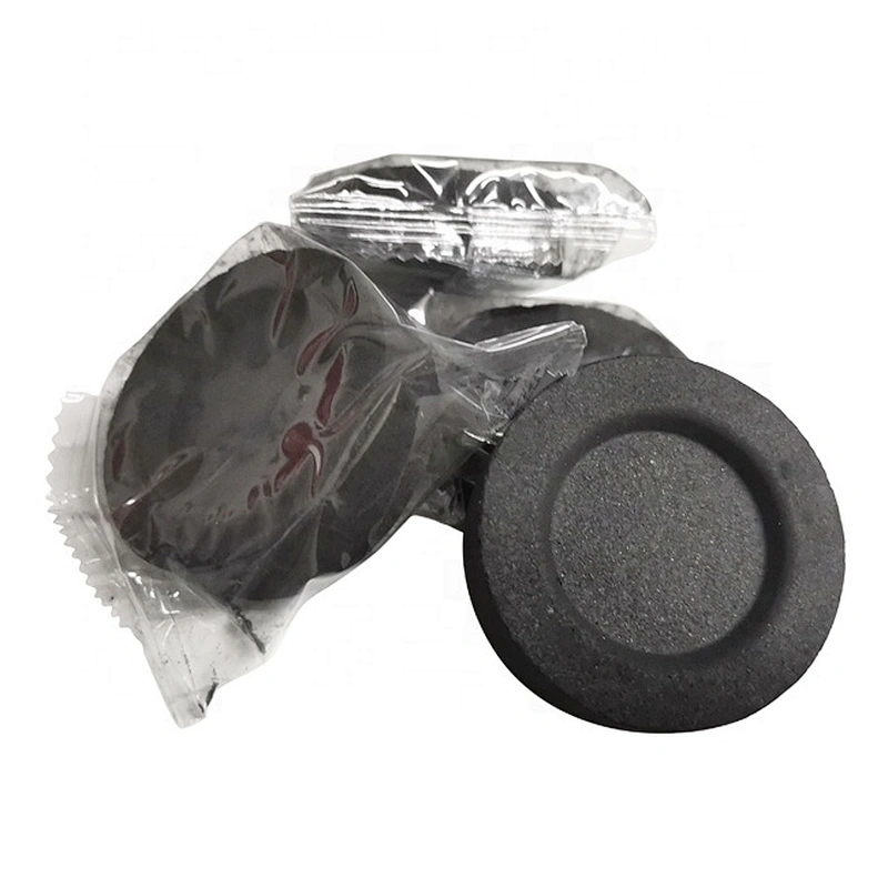 HQRM5030 Al Fakher Instant Light Fruit wood charcoal Round Shisha Charcoal Tablets Round Coal