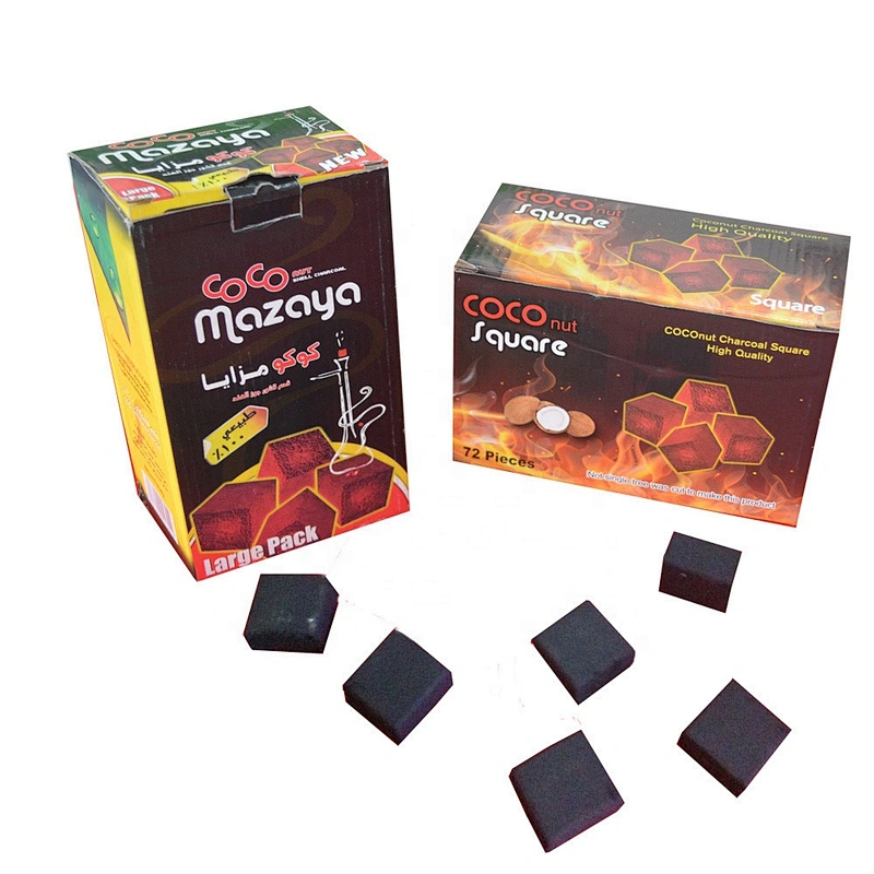 HQHC025 Hongqiang  indonesia coconut shell cube charcoal  for shisha