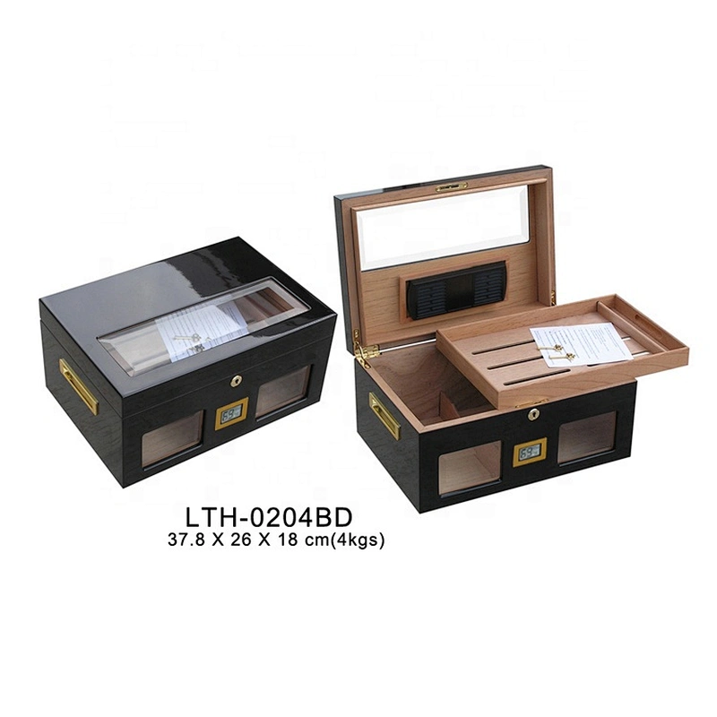 HongQiang wooden cigar humidor cigar box