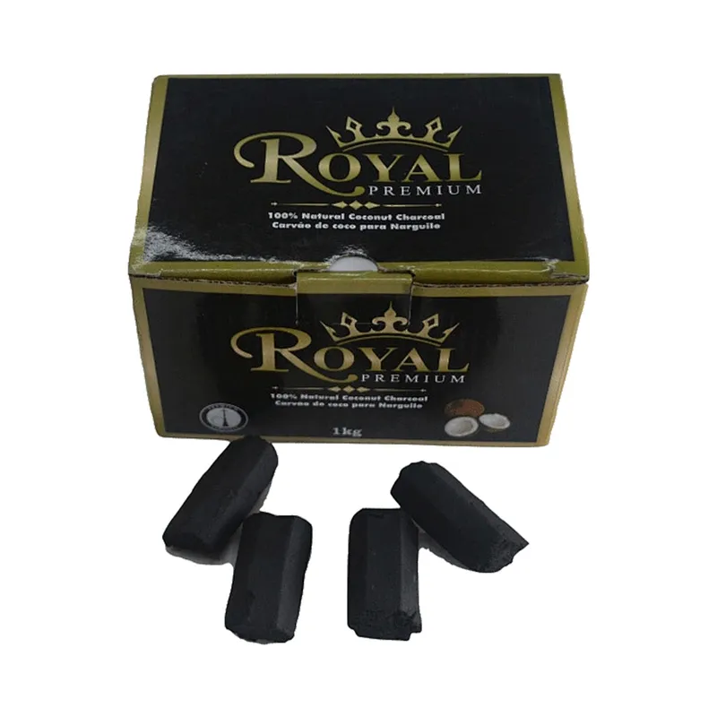 HongQiang high quality coconut shell hexagonal finger charcoal