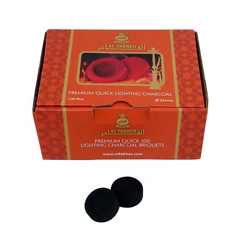 HQRM4001 Hong Qiang instant light/fast burning round shisha/hookah charcoal premium quality tablets