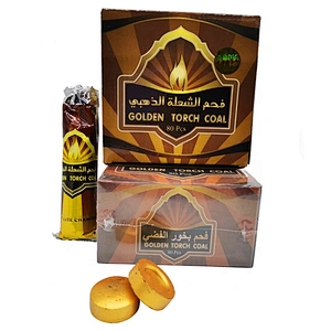 HQRM3380 HongQiangl Shisha charcoal Incense coal gold Round charcoal