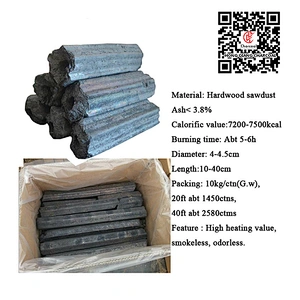 HongQiang Machine Made Wood Compressed Hexagonal Charcoal for BBQ