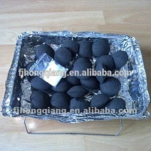 HongQiang high calorific bamboo charcoal pillow shape charcoal for bbq