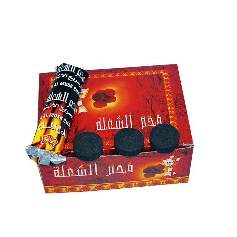 HQRM3301 HongQiang Quick Lighting Charcoal hookah charcoal Incense Coal  33mm Round Charcoal