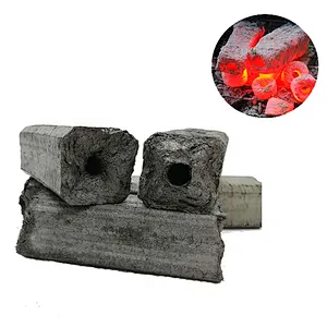 HQBQ0004 HongQiang High Heating Value Square Bamboo BBQ Charcoal for Restaurant Barbecue charcoal