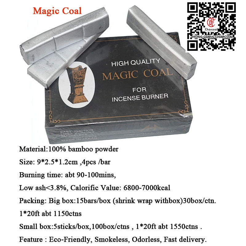 Hong Qiagn torch coal pure silver powder charcoal for hookah