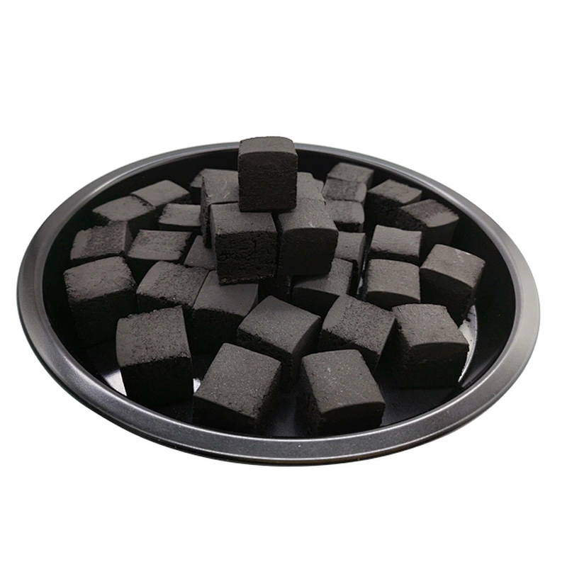 HQHC0025 Hongqiang shisha coconut briquette coal less ash BBQ natural hookah charcoal