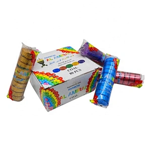HQRM3380 HongQiang Shisha Charcoal Insense Coal Colorful Quick Burning Hookah Round Charcoal