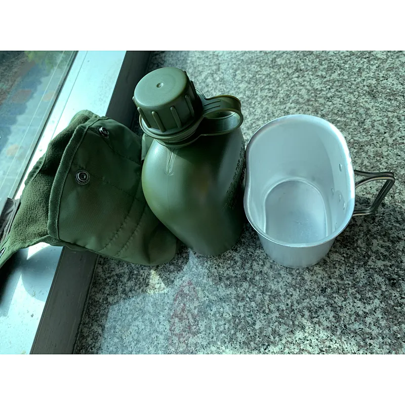 HQMK-01 HongQiang Wholesale Army Kettle Custom Outdoor Survival Camping Survival Military Kettle