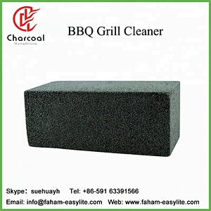 HQ Black BBQ Grill cleaning brick bbq grill