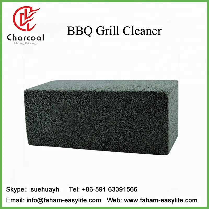 HQ Black BBQ Grill cleaning brick bbq grill