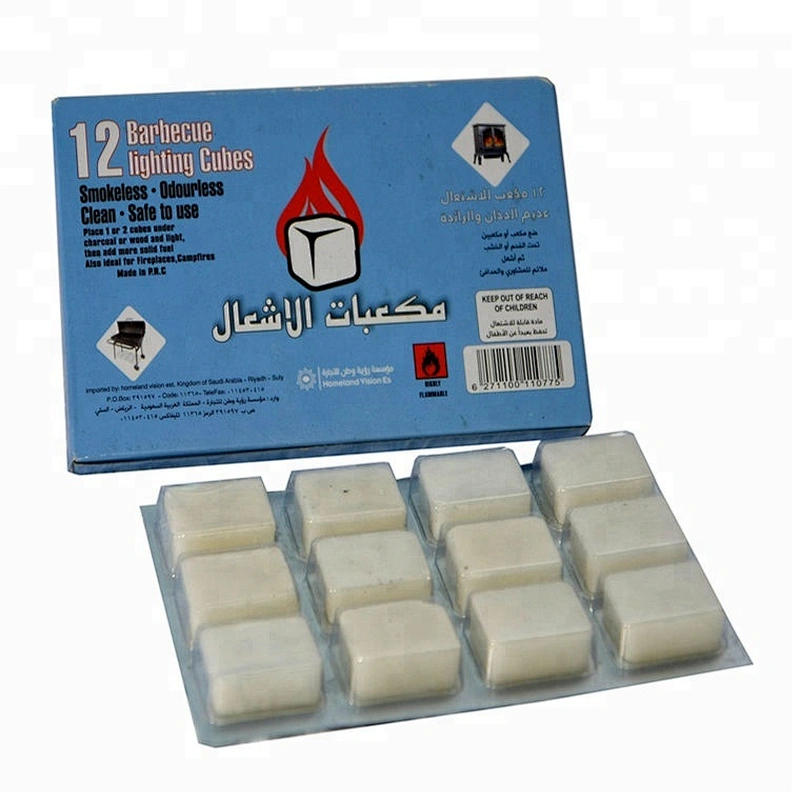 HQS02 HongQiang Charcoal firelighter white hexamine solid fuel tablets