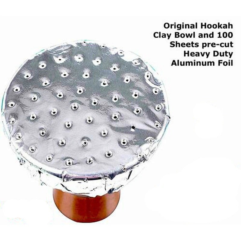 HQAF001 HongQiang Hookah Shisha Pierced Holed Foil Aluminum Foils Fit for Bowl