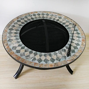 HongQiang Outdoor high-grade iron Mosaic grill table stove