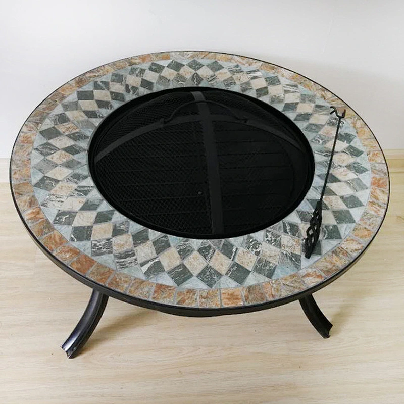 HongQiang Outdoor high-grade iron Mosaic grill table stove