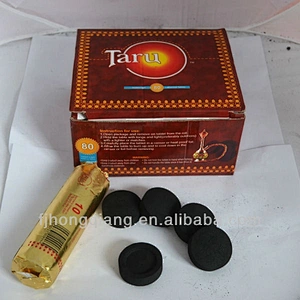 HQRM3801 Wholesale Quick Light Round Hookah Charcoal Fruit Wood Charcoal for Shisha