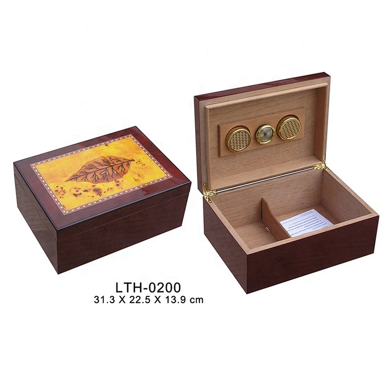 HongQiang wooden cigar humidor cigar box