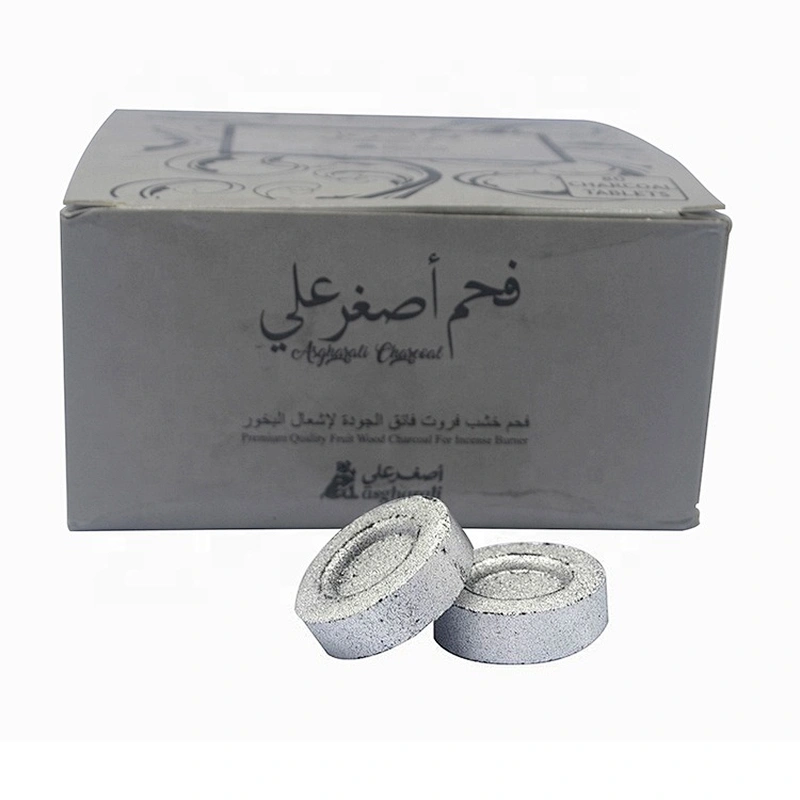 HQRM3301 HongQiang Quick Light Sliver Round Shisha Charcoal for Hookah