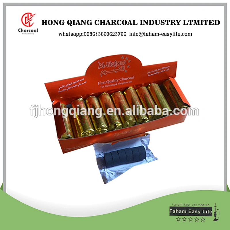 HQRH35120 HongQiang hookah Charcoal Insense coal Instant Light charcoal Round Charcoal