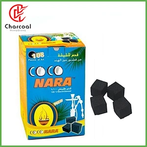 Hong Qiang Customized burning 120mins malaysia coconut shell incense cube charcoal