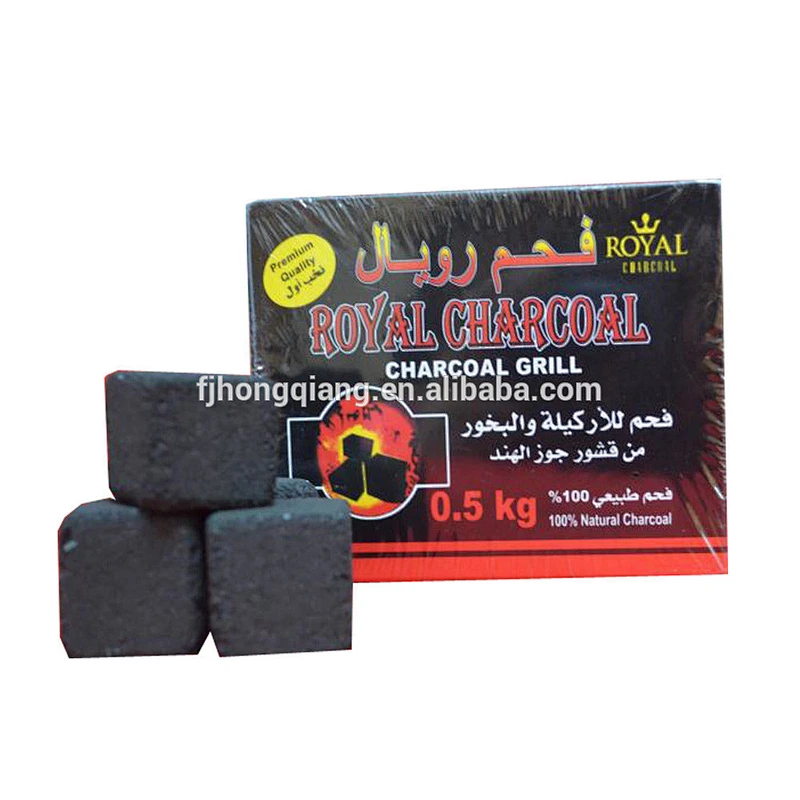HongQiang malaysia coconut cube shisha charcoal briquette