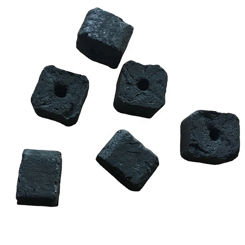 HQHC0025 Hongqiang Long Burning High Quality Bamboo Cutting Charcoal for Hookah
