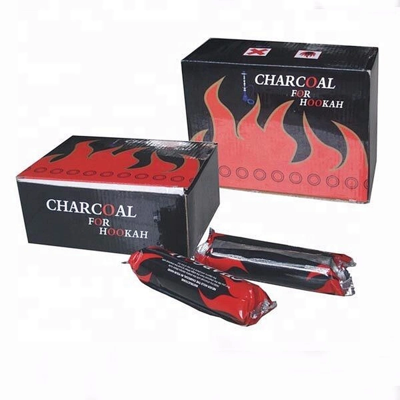 Hongqiang 33mm Quick Ignite Bamboo Round Charcoal for Shisha