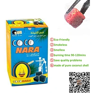 Low ash shisha hookah cubes charcoal cubic coal
