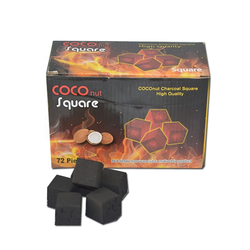 HQHC025 Hongqiang  indonesia coconut shell cube charcoal  for shisha