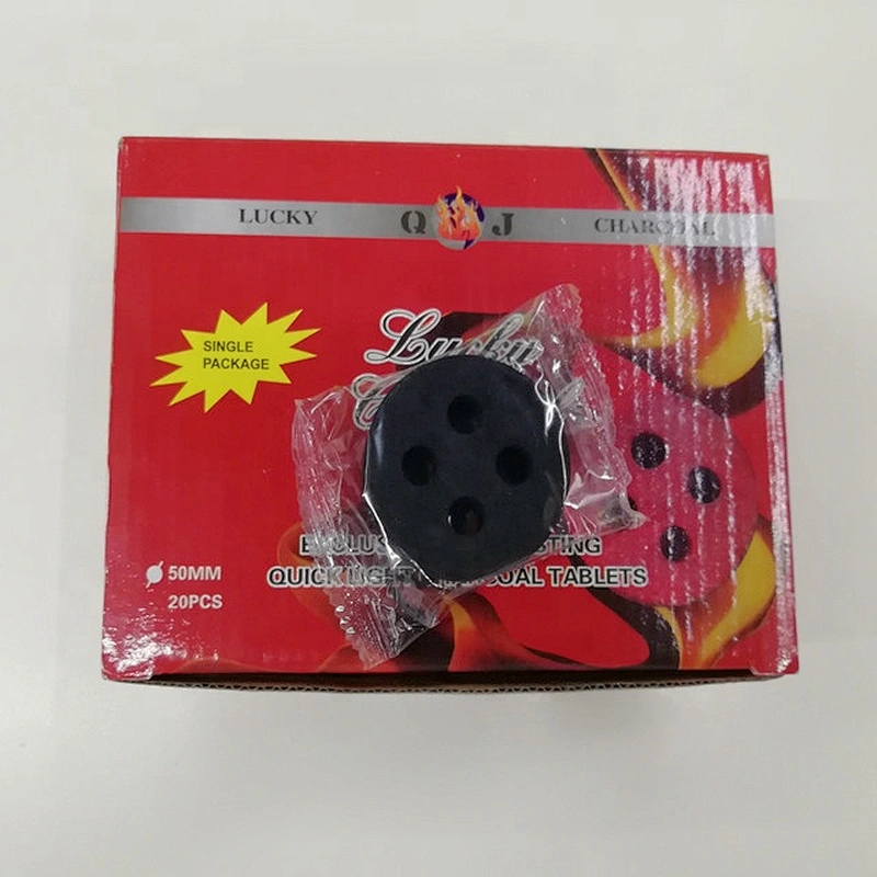 Hong Qiang 50mm Shisha Incense Instant Light Round Charcoal