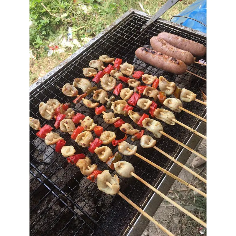 HQBG002 HongQiang Terracotta Household Application BBQ Grill with Charcoal for Sale