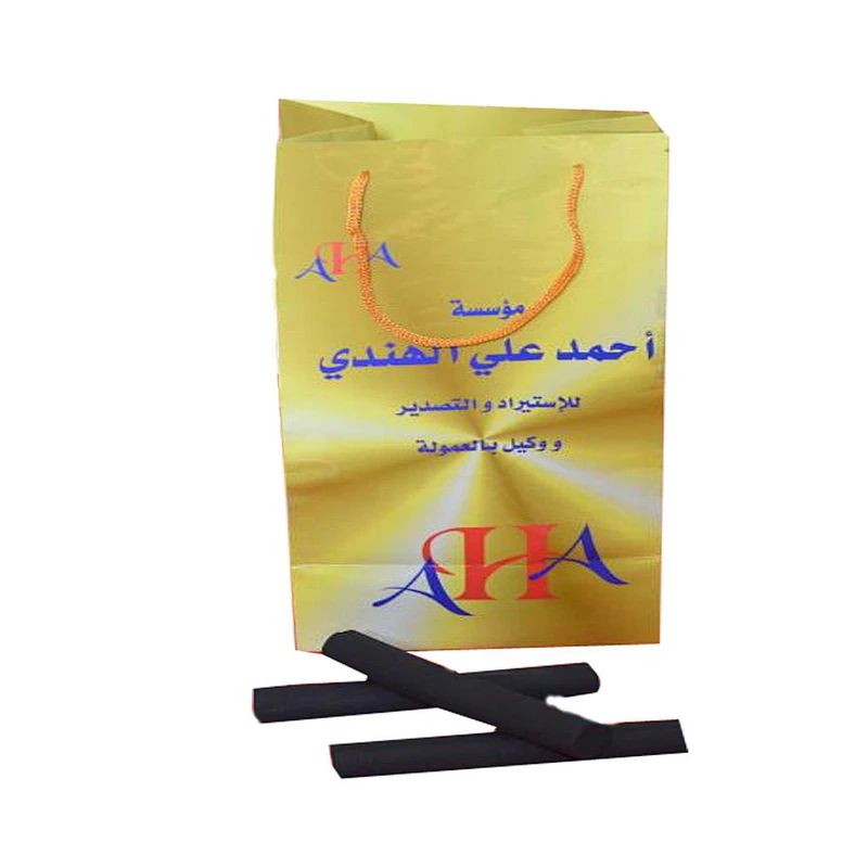 HongQiang Best Quality Bamboo Finger BBQ And Hookah Shisha Charcoal