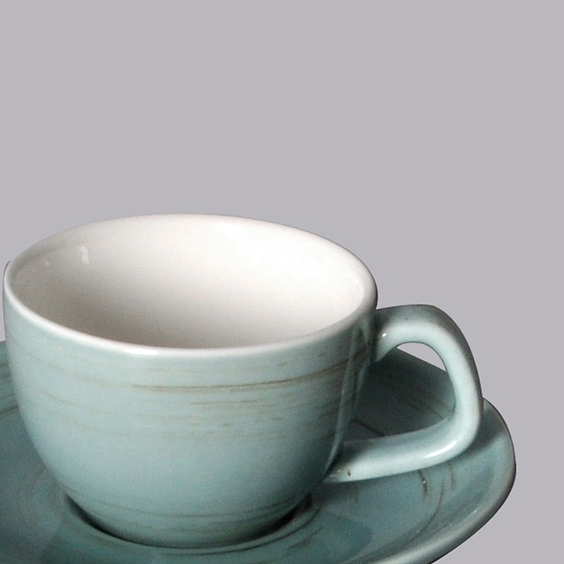 wholesale restaurant hotel porcelain ceramic cups and saucer for coffee and espresso