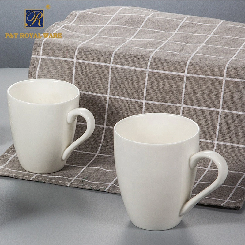 royal plain white ceramic porcelain cafe cups and mug