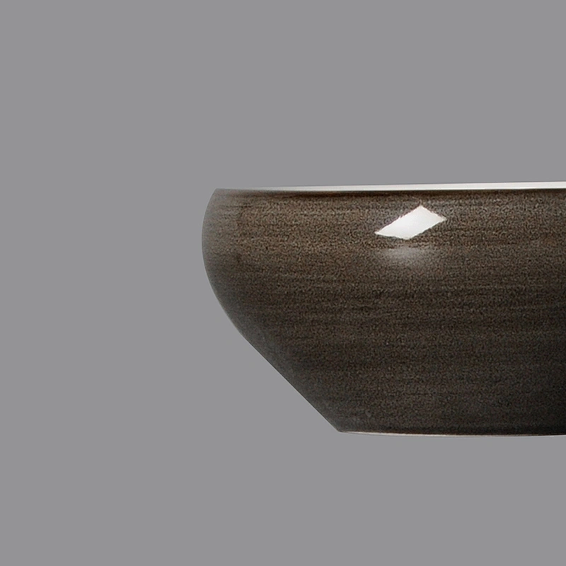 chaozhou grey round porcelain restaurant elegant ceramic snack rice bowl set